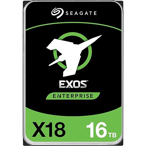 Seagate Exos X18 ST16000NM004J 16 TB Hard Drive - Internal - SAS - Video Surveillance System, Storage System Device Supported - 7200rpm
