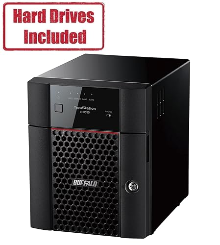 BUFFALO TeraStation 3430DN 4-Bay 4TB (2x2TB) Desktop Small-Med Business NAS w/Hard Drives Included