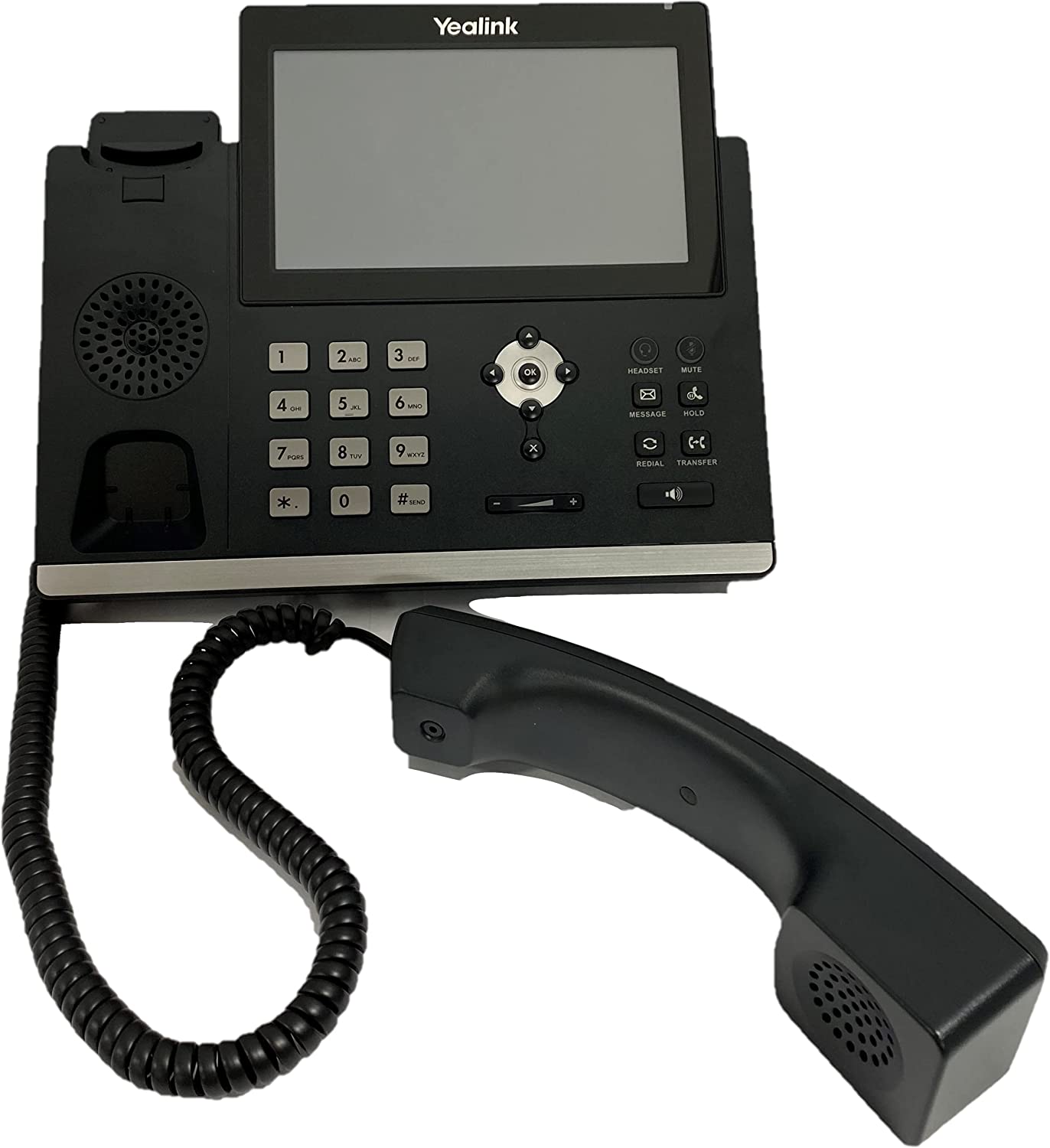 Yealink T48U Yealink Ultra-Elegant Touchscreen IP Phone, 16 Lines. 7-Inch Color Touch Screen Display. Dual USB Ports, Dual-Port Gigabit Ethernet, PoE, Power Adapter Not Included (SIP-T48U)