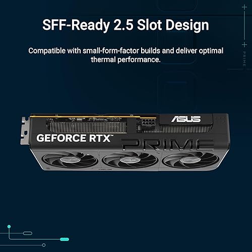 The SFF-Ready ASUS Prime GeForce RTX™ 5060 8GB GDDR7 Graphics Card (PCIe® 5.0, 8GB GDDR7, HDMI®/DP 2.1, 2.5-Slot, Axial-tech Fans, Dual BIOS) PRIME RTX5060|8GB
