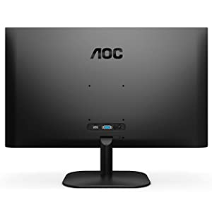 AOC 27B2H 27" Full HD IPS Monitor, 3-Sided Frameless & Ultra Slim Design, HDMI and VGA inputs, Lowblue Mode, VESA compatible,Black 27 Inch Full HD VESA mount compatible Monitor