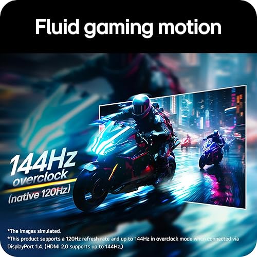 LG 27G411A-B 27-inch Ultragear Full HD (1920 x 1080) IPS Gaming Monitor, 144Hz (O/C), 1ms MBR, NVIDIA G-Sync Compatible, AMD FreeSync, HDR10, HDMI, DisplayPort, Slim Stand, Black 27" 144Hz FHD 1920 x 1080