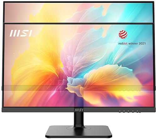 MSI Modern MD2412P, 24, 1920 x 1080 (FHD) IPS, FreeSync, HDR Ready, 100Hz, TUV Certified Eyesight Protection, 1ms, VGA, HDMI