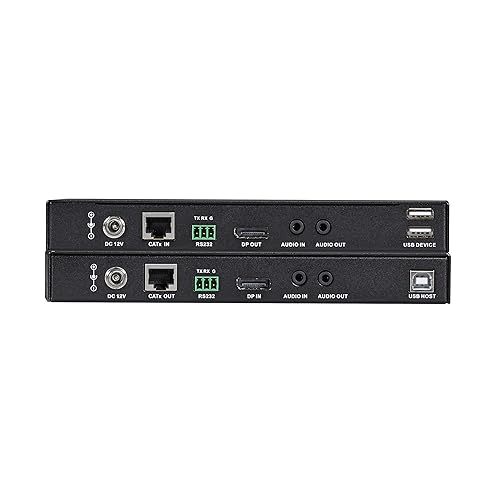 Black Box Network Services Extend 4k Displayport Audio and Video USB Rs-232 and Power Up to 330
