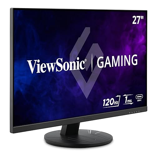 ViewSonic VX2716A 27 Inch 1080p 1ms 120Hz IPS Gaming Monitor with Eye Care, USB C, HDMI 1.4, and DisplayPort Inputs