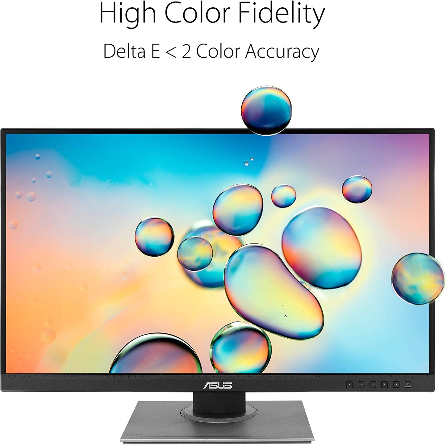 ASUS ProArt Display PA278QV 27” WQHD (2560 x 1440) Monitor, 100% sRGB/Rec. 709 ?E < 2, IPS, DisplayPort HDMI DVI-D Mini DP, Calman Verified, Eye Care, Anti-glare, Tilt Pivot Swivel Height Adjustable