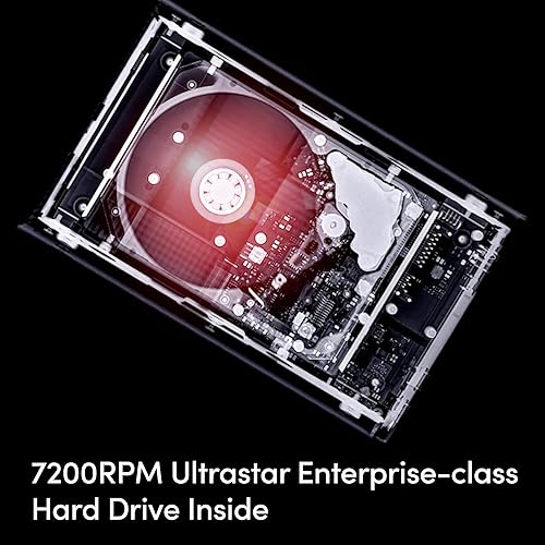 SanDisk Professional 26TB G-Drive Project - External HDD, Thunderbolt 3, USB (10Gbps), 7200RPM Ultrastar Hard Drive, Up to 260MB/s Read - SDPHG1H-026T-NBAAD