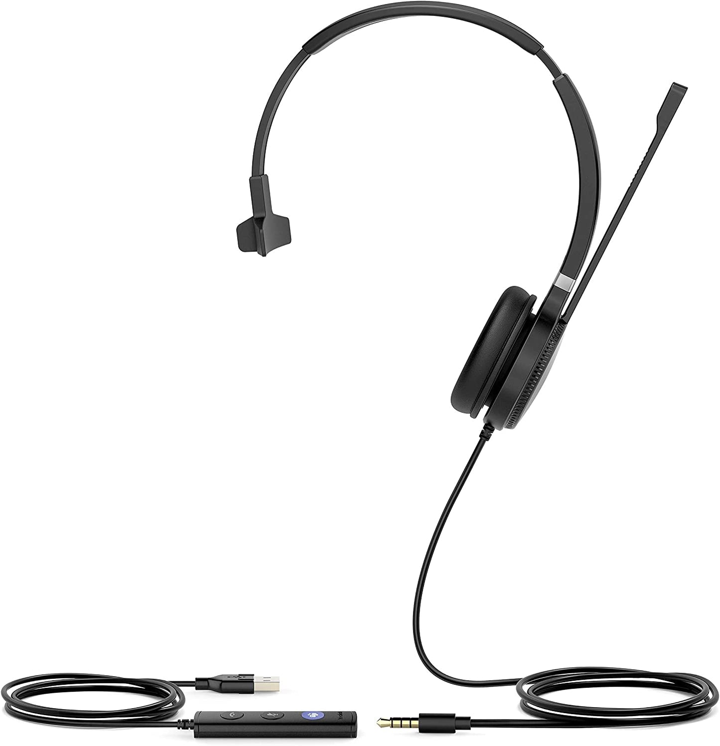 Yealink UH36 Series Headset, Wired Single-Ear | Teams Certified (UH36 Mono)