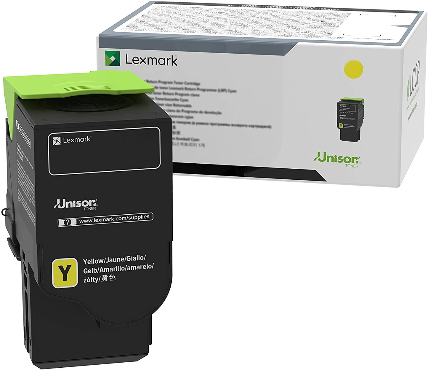 Lexmark C240X40 Yellow Extra High Yield Cartridge Toner, Grey