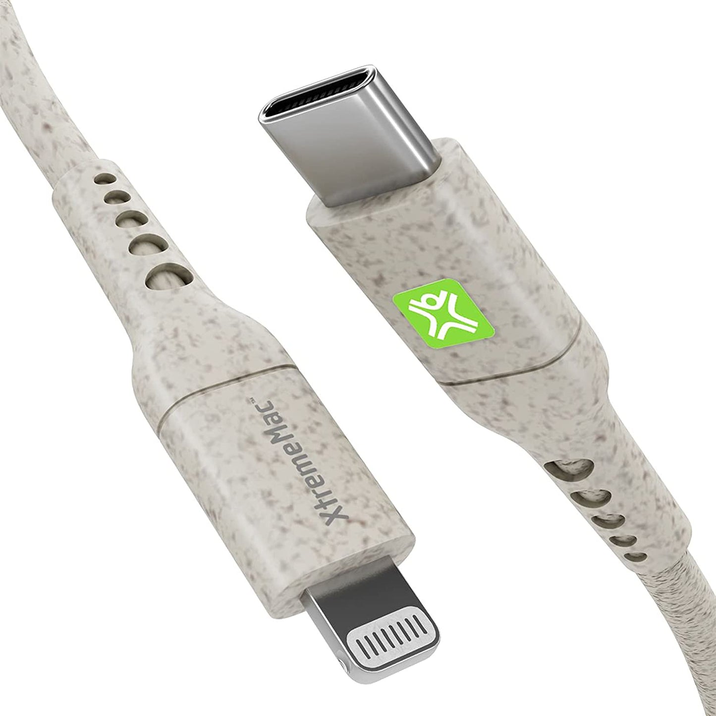 XtremeMac Eco Lightning to USB Type-C® Cable – 39 in. White