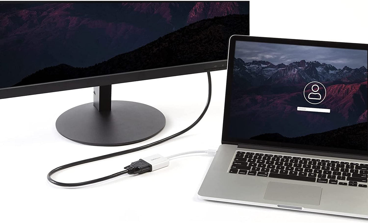StarTech.com Mini DisplayPort to DVI Adapter - Mini DP to DVI-D Converter - 1080p Video - mDP or Thunderbolt 1/2 Mac/PC to DVI Monitor - mDP 1.2 to DVI Single-Link Adapter Dongle - White (MDP2DVIW)