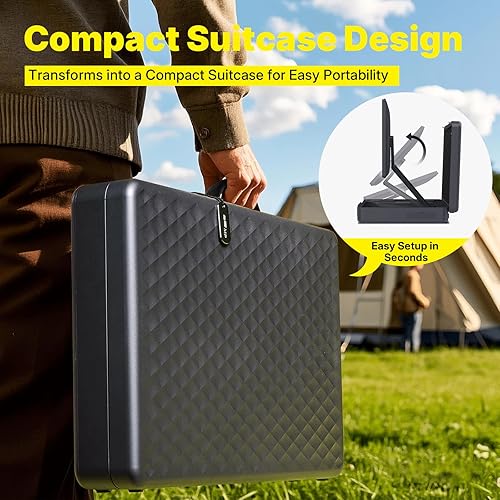 MP Mobile Pixels 27" Pixcase Computer Monitor, 1080P Touchscreen with 16GB RAM, Google Play Access, 40W Speakers, Compact Suitcase Design, Gamepad & Remote Included, Windows/Mac/Switch/Consoles