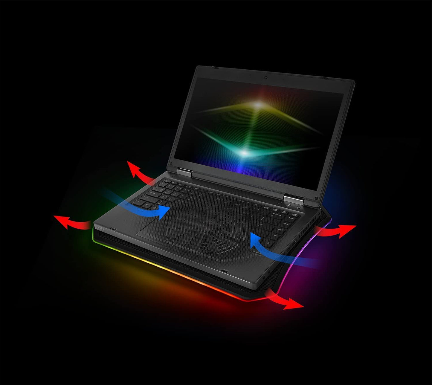 Thermaltake Massive 20 RGB Steel Mesh Panel Single 200mm Fan 10"-19" Laptop Notebook Cooling Pad CL-N014-PL20SW-A 10"-19" Panel