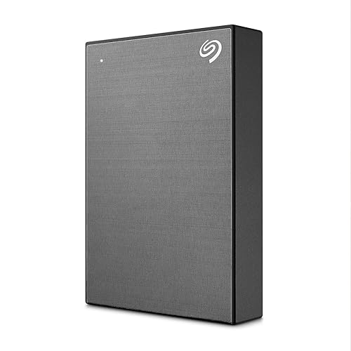 Seagate One Touch, 2 TB, Portable External Hard Drive, Password-Activated Hardware Encryption, PC, Notebook & Mac, USB 3.0, Space Gray, (STKY2000404) Space Grey 2TB Portable - Business