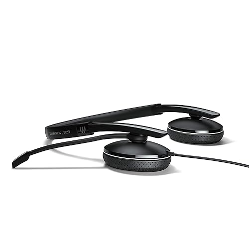 EPOS | Sennheiser ADAPT 165T USB-C II (1000906) - Wired, Double-Sided Headset-3.5mm Jack/USB-C Connectivity, MS Teams Certified-UC Optimized-Superior Stereo Sound-Enhanced Comfort-Call Control - Black