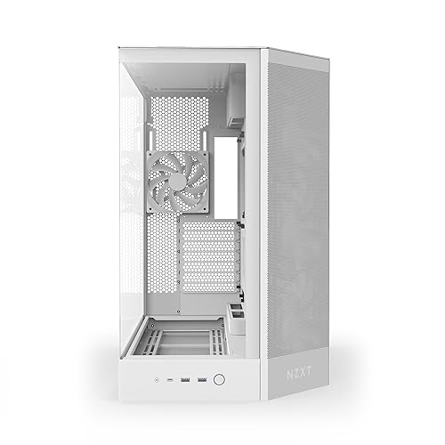 NZXT H9 Flow Dual-Chamber Mid-Tower Case - All White