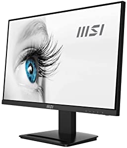 MSI Pro MP243, 24", 1920 x 1080 (FHD), IPS, 75Hz, TUV Certified Eyesight Protection, 6ms, HDMI, 1 (v1.2a), Tilt 24" MP243 24" (FHD) IPS TUV Certified 6ms
