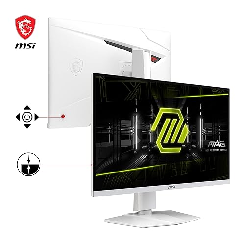 MSI MAG 274URFW 27-inch 4K Gaming Monitor, 3840 x 2160 (UHD), 0.5ms Response Time, 160Hz, HDR 400, HDMI, DP Port, Tilt and Height Adjustable