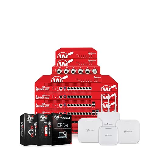 WatchGuard Firebox T45-PoE Network Security Appliance with 5 Year Total Security Suite License - Advanced Firewall, VPN, Intrusion Prevention (WGT47675-US) 5 Year w/POE Total Security Suite