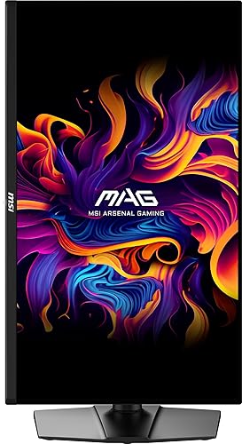 MSI MAG 271QPX QD-OLED E2 27-inch 2K Gaming Monitor, 2560 x 1440 (QHD), 0.03ms Response Time, 240Hz, True Black HDR 400, HDMI, DP Port, Tilt and Height Adjustable