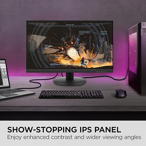 ViewSonic VX2416A 24 Inch 1080p 1ms 120Hz IPS Gaming Monitor with Eye Care, USB C, HDMI 1.4, and DisplayPort Inputs 24-Inch
