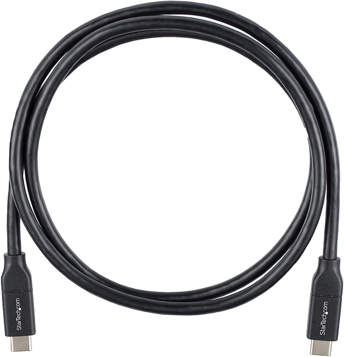 StarTech.com USB C To USB C Cable - 3 ft / 1m - USB-IF Certified - 5A PD - USB 2.0 - USB Type C Charging Cable - USB C Fast Charge Cable (USB2C5C1M) Black 3 ft/ 1 m