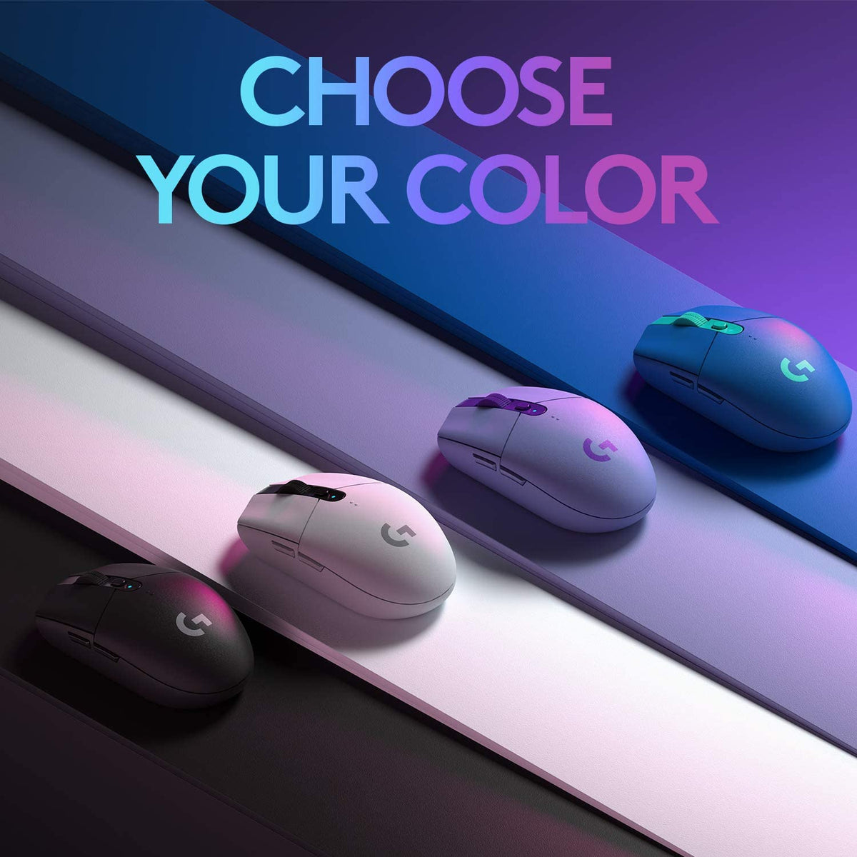 Logitech G305 LIGHTSPEED Wireless Gaming Mouse, Hero 12K Sensor, 12,000 DPI, Lightweight, 6 Programmable Buttons, 250h Battery Life, On-Board Memory, PC/Mac - White White Mouse