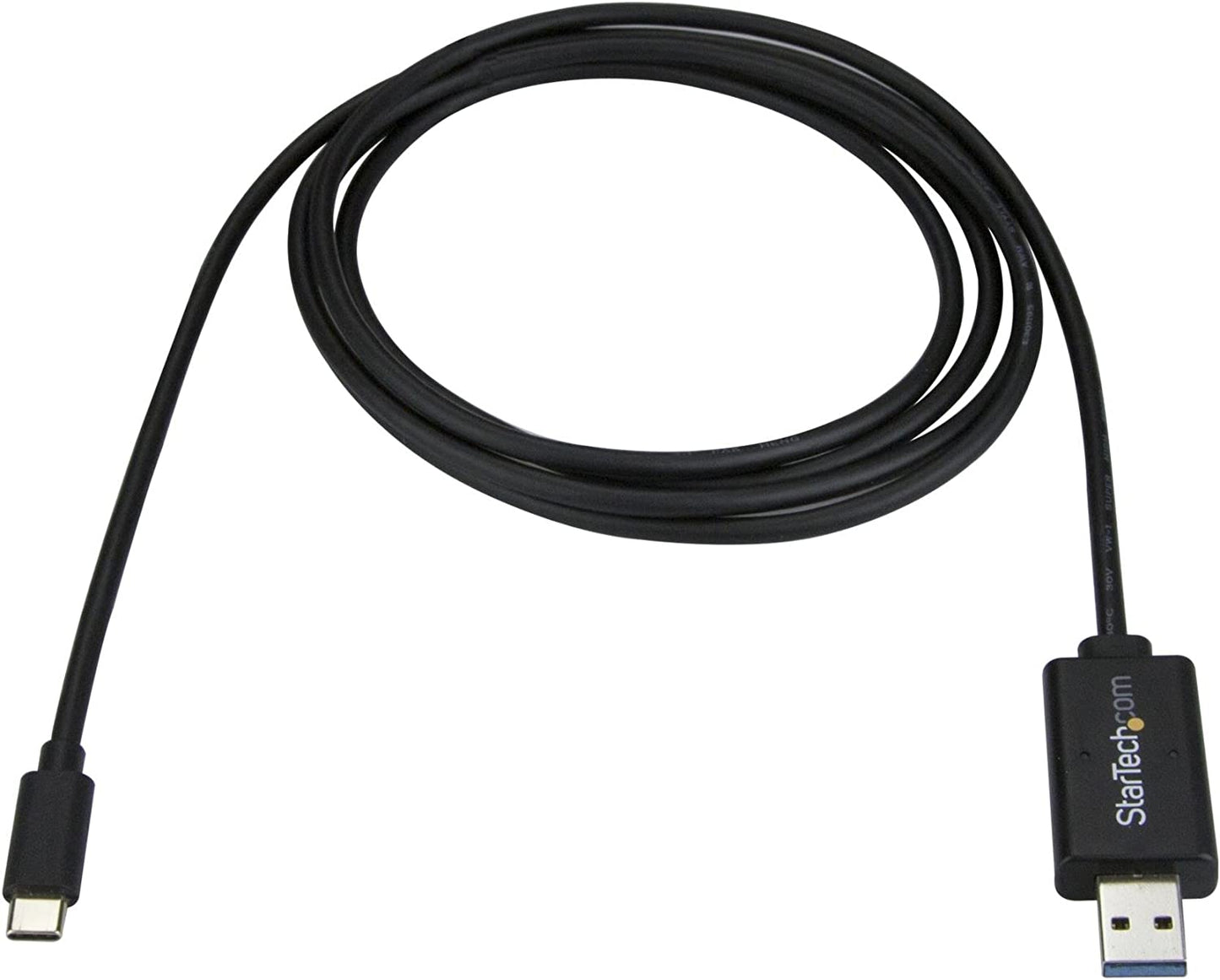 StarTech.com USB C to USB Data Transfer Cable - Mac/Windows - USB 3.0 - Windows Easy Transfer Cable - Mac Data Transfer (USBC3LINK)