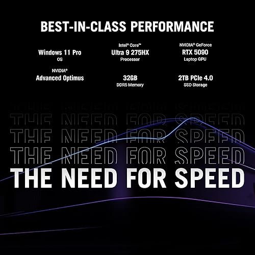 ASUS ROG Strix SCAR 16 Gaming Laptop, 16” ROG Nebula HDR 16:10 2.5K 240Hz/3ms, NVIDIA GeForce RTX 5090, Intel Core Ultra 9 275HX, 32GB DDR5, 2TB PCIe Gen 4 SSD, Wi-Fi 7, Win 11 Pro, G635LX-XS97