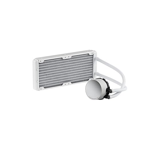 XPG Levante X 240 White All-in-One ARGB CPU Liquid Cooler - 4.72" Maximum Fan Diameter -2000 RPM - Fluid Dynamic Bearing - 4-Pin PWM(LEVANTEX240-BKCWW)