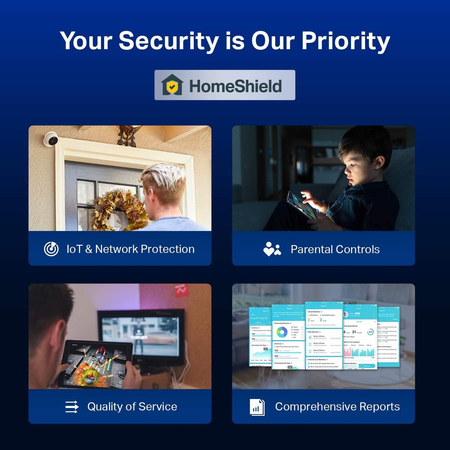 TP-Link AX6600 Tri-Band WiFi 6 Router (Archer AX90), 8-Stream Gigabit Router, VPN Router, MU-MIMO, 2.5G WAN Port, 1.5GHz Quad-Core CPU AX6600, Tri-Band