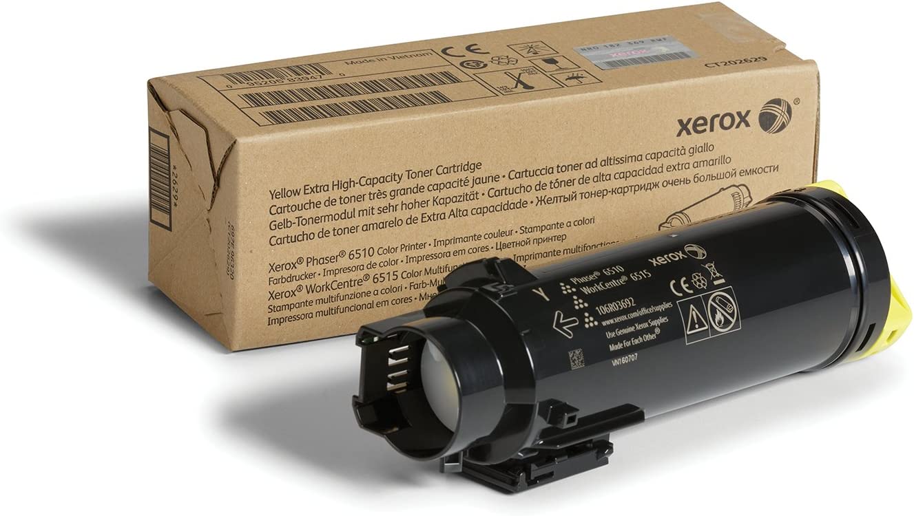 Xerox Phaser 6510/Workcentre 6515 Yellow Extra High Capacity Toner-Cartridge (4,300 Pages) - 106R03692 Extra High Capacity Yellow