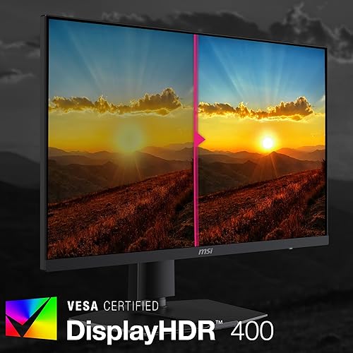 MSI MPG274URF QD 27-inch 3840 x 2160 (UHD) Computer Monitor, 160Hz, Adaptive-Synch, HDMI, DisplayPort, VESA Mountable, Tilt, Height Adjustable, Speaker, 0.5ms, Black