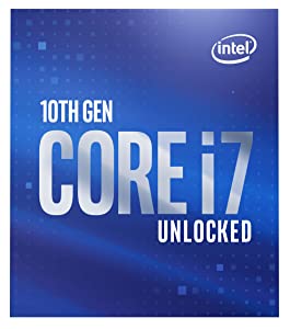 Intel Core i7-10700K Desktop Processor 8 Cores up to 5.1 GHz Unlocked LGA1200 (Intel 400 Series Chipset) 125W (BX8070110700K) Processor Only