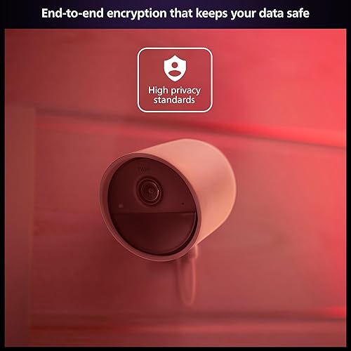 Philips Hue Secure Wired Smart Home Security Camera, White - 1 Pack - 1080P HD Video - Night Vision - Motion Detection - Two-Way Talk - Indoor/Outdoor - Weatherproof - Works with Hue App
