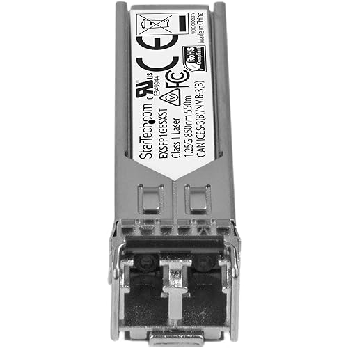 StarTech.com Juniper EX-SFP-1GE-SX Compatible SFP Module - 1000BASE-SX - 1GbE Multimode Fiber MMF Optic Transceiver - 1GE Gigabit Ethernet SFP - LC 550m - 850nm - DDM (EXSFP1GESXST) 550m (1804ft) 1 Gbps Multi Mode Fiber