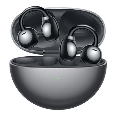 HUAWEI FreeClip, Groundbreaking Aesthetic Design, Feather-Light Wearing, Open-Ear Listening, AI Crystal-Clear Call, Long Battery Life, Dual-Device Connections, Black, Buy one get one Free Band8 FreeClip Black + Huawei Band 8