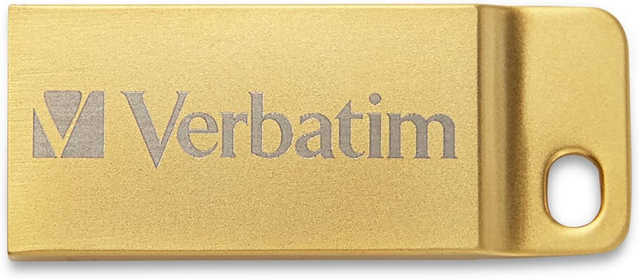 Verbatim 64GB Metal Executive USB 3.0 Flash Drive - Gold 64 GB 3.0 Gold