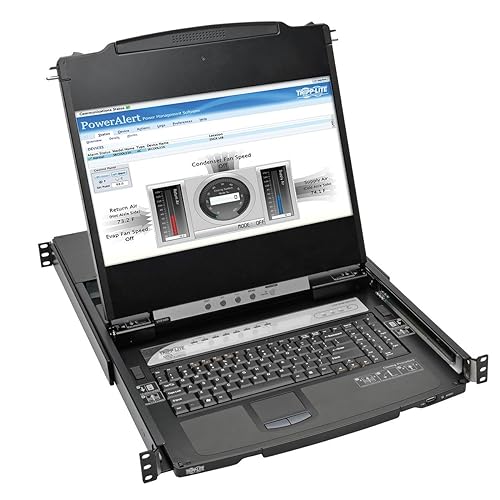 Tripp Lite 8-Port Rackmount Console HDMI KVM Switch 17 Inch LCD IP Remote Access