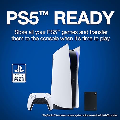 Seagate STGD2000100 Game Drive For PS4 Systems 2TB External Hard Drive, Black