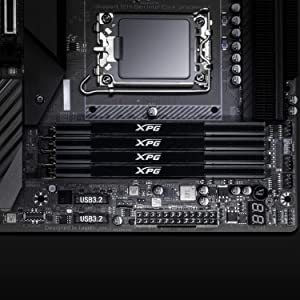 XPG Lancer DDR5 5200MHz 32GB (2x16GB) CL38-38-38 UDIMM 288-Pins Desktop SDRAM Memory RAM Kit (AX5U5200C3816G-DCLABK) 5200MHz Black