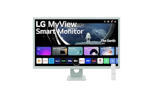 LG MyView 32SR50F-G 32" Class Full HD Smart LCD Monitor - 16:9 - Green - 31.5" Viewable - In-plane Switching (IPS) Technology - 1920 x 1080 - 5 ms - Speakers - HDMI