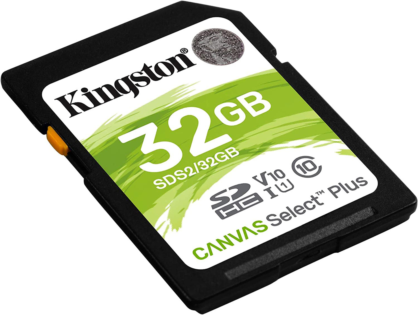 Kingston 32GB SDHC Canvas Select Plus 100MB/s Read Class 10 UHS-I U1 V10 Memory Card (SDS2/32GB)