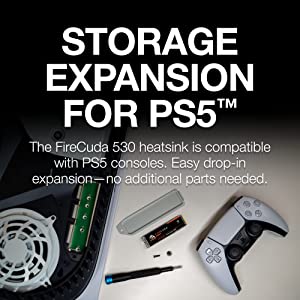 Seagate FireCuda 530 4TB Solid State Drive - M.2 PCIe Gen4 ×4 NVMe 1.4, speeds up to 7300 MB/s, Compatible PS5 Internal SSD, 3D TLC NAND, 1275 TBW, 1.8M MTBF, 3yr Rescue Services (ZP4000GM3A013) 4TB 530 NVMe - Gen 4