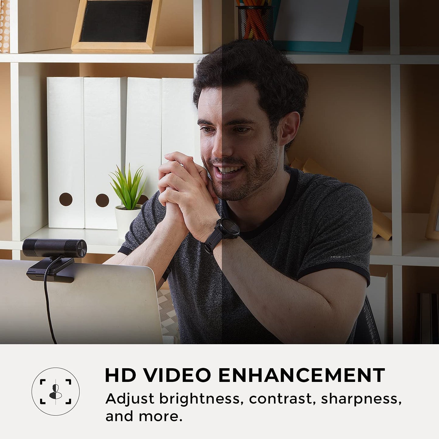 AVerMedia PW315 Webcam - 1080p HD Wide Angle Camera for Video Conferencing, Online Teaching, and Streaming