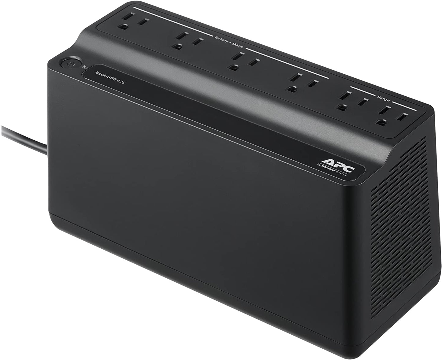 APC UPS Battery Backup Surge Protector, 425VA Backup Battery Power Supply, BE425M 425 VA