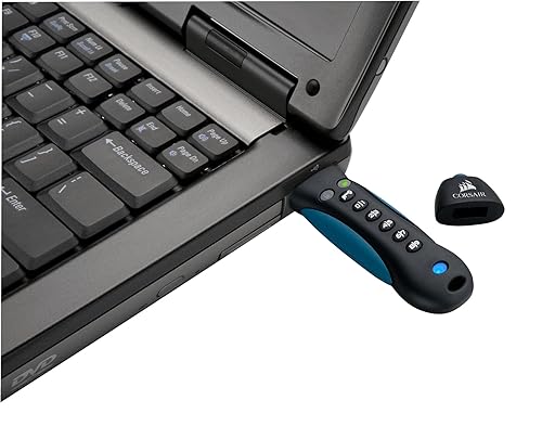 Corsair CMFPLA3B-64GB Padlock 3 - USB Flash Drive - 64 GB, Blue, Black/Blue