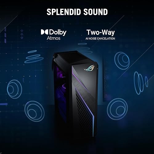 ASUS ROG G16CHR (2024) Gaming Desktop PC, 14th Gen Intel® Core™ i7-14700F, NVIDIA® GeForce® RTX 4070S Dual, 1TB M.2 2280 PCIE G4 SSD, 32GB DDR5 RAM, Windows 11, G16CHR-BSI74070S1T-CB
