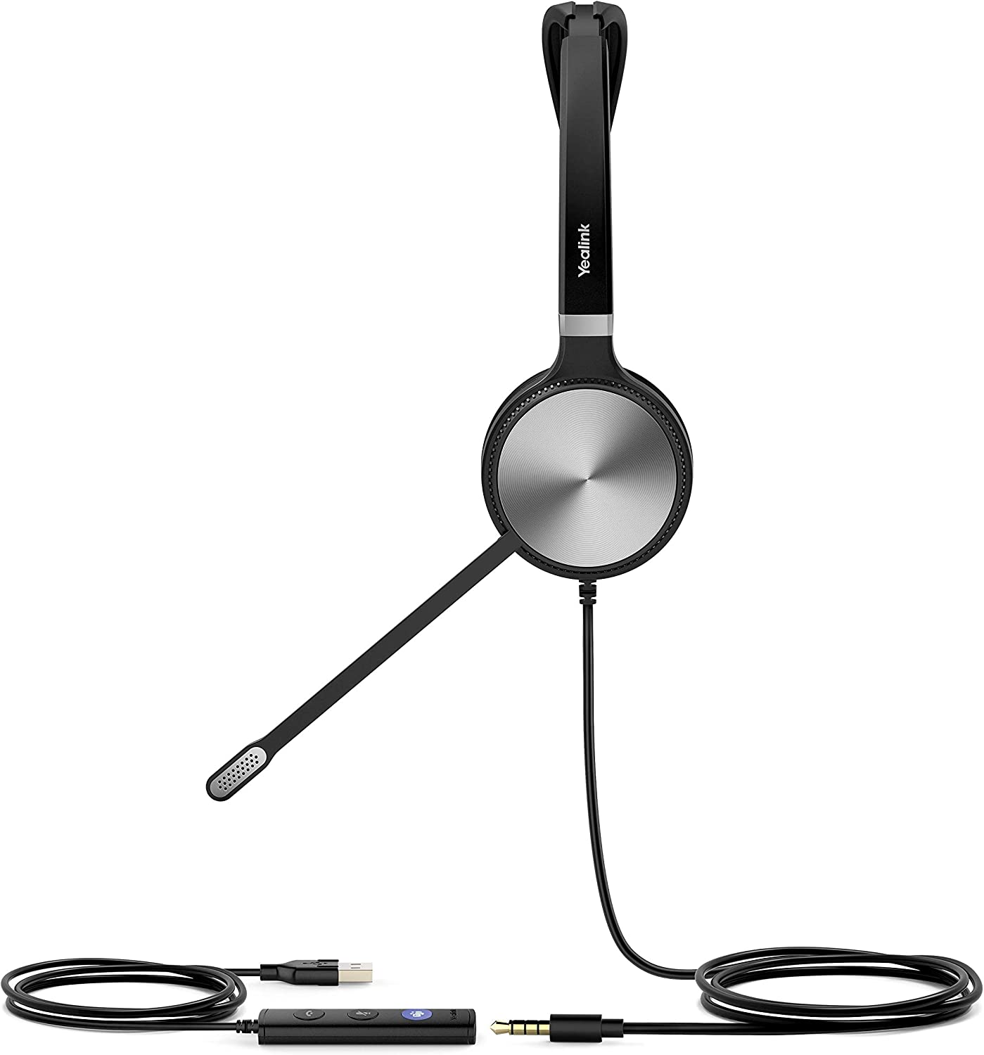 Yealink UH36 Series Headset, Wired Single-Ear | Teams Certified (UH36 Mono)