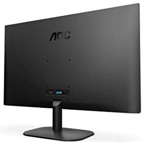 AOC 27B2H 27" Full HD IPS Monitor, 3-Sided Frameless & Ultra Slim Design, HDMI and VGA inputs, Lowblue Mode, VESA compatible,Black 27 Inch Full HD VESA mount compatible Monitor